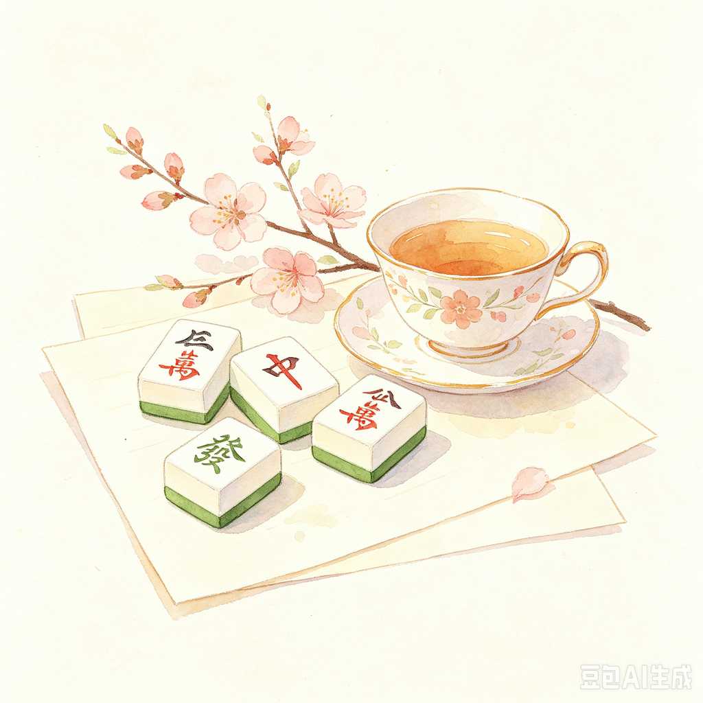 lightweight mahjong tile set