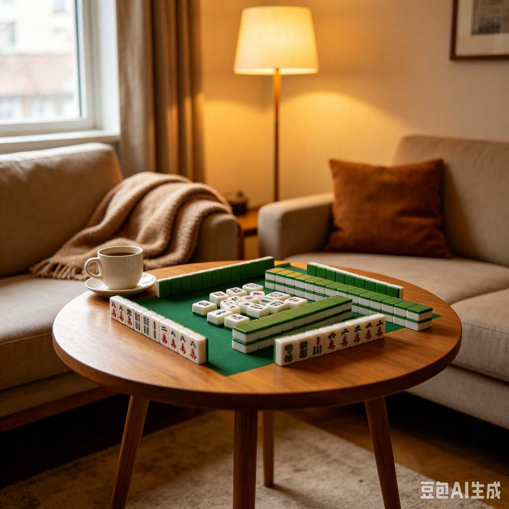 saturated color mahjong set print